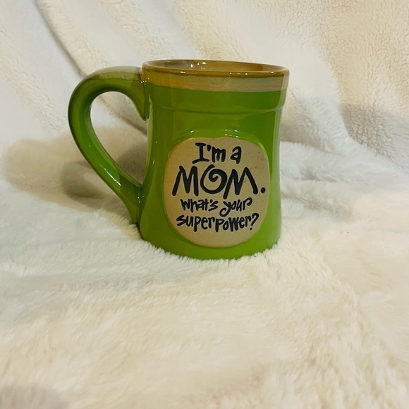 NWT Burton & Burton mug I’m a mom what’s your superpower? Color black and green - Picture 3 of 5